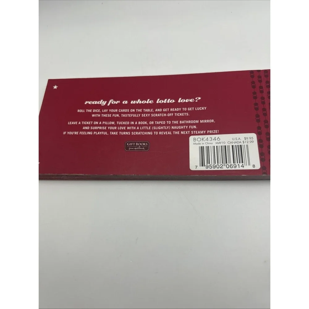 New Vintage Hallmark Get Lucky  Scratch Off Booklet For Couples Sexy Gift To Win